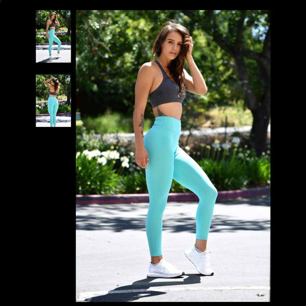 Til You Collapse TYC Caribbean Blue Leggings